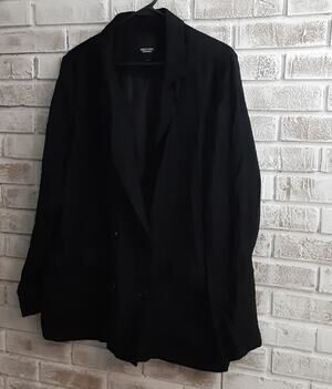Simply Vera Black  Double Breasted Blazer sz XXL Versatile Core Pc